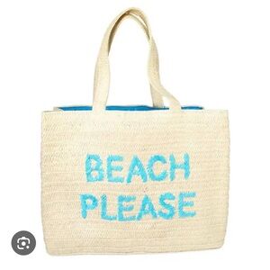 Straw Beach Tote Bag